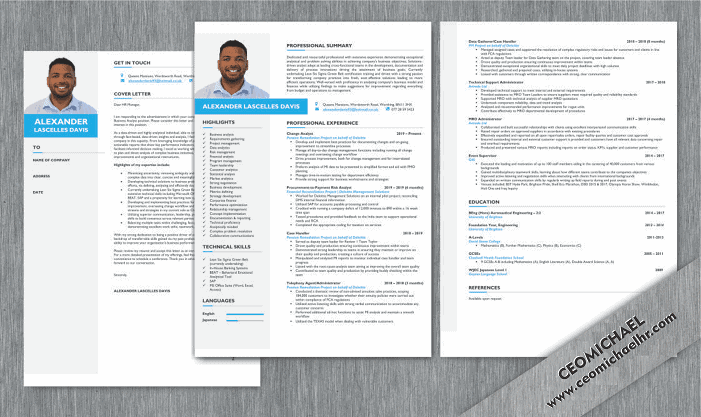 CEO Michael Resume and cover sample