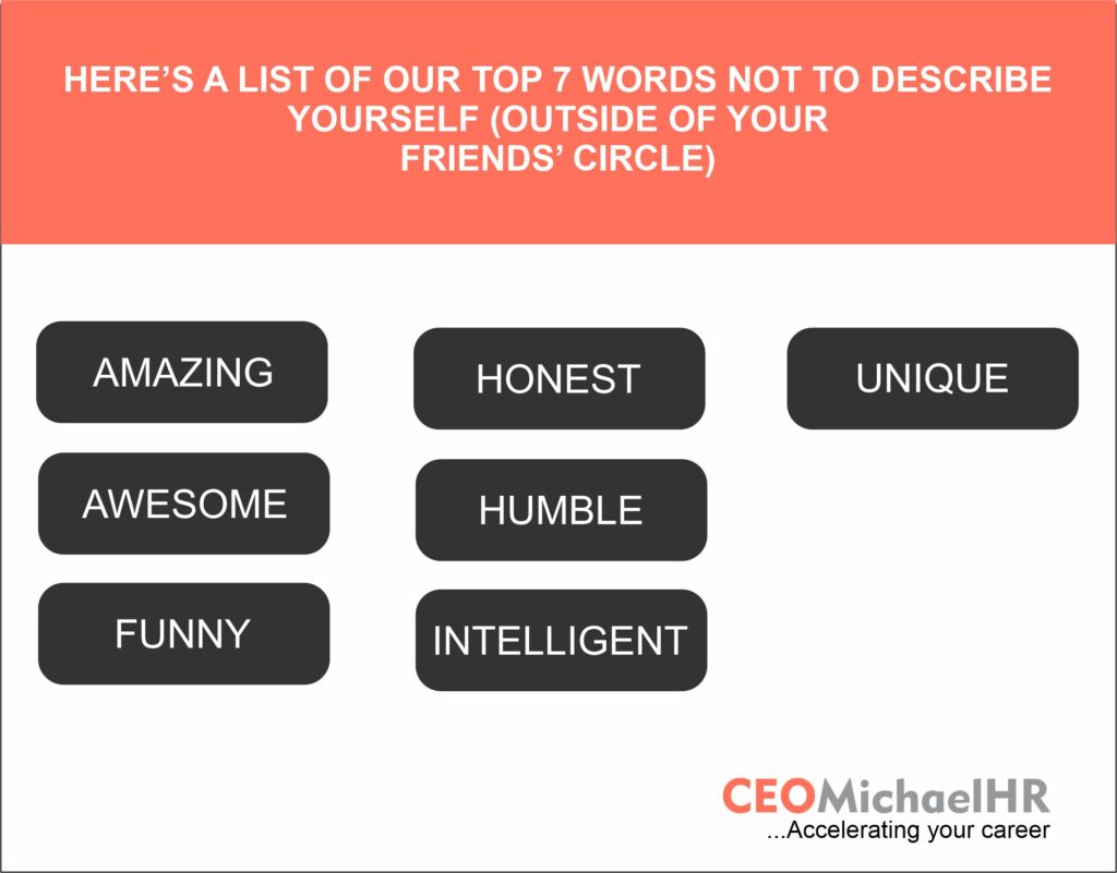 450+ Words To Describe Yourself: Interview Tips - CEOMichaelHR Services