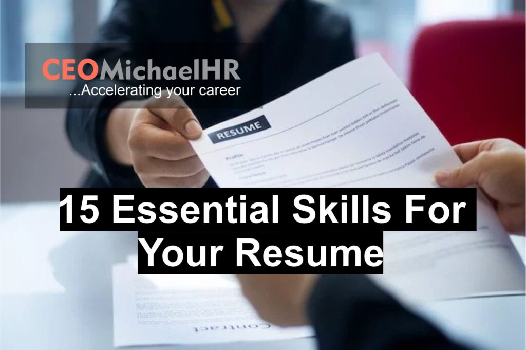 essential skills to put on a resume