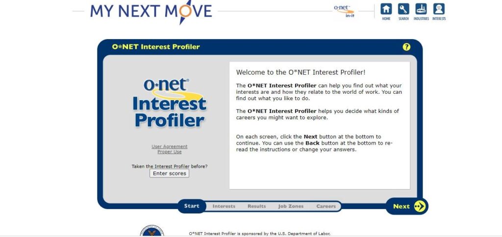 free career aptitude test mynextmove