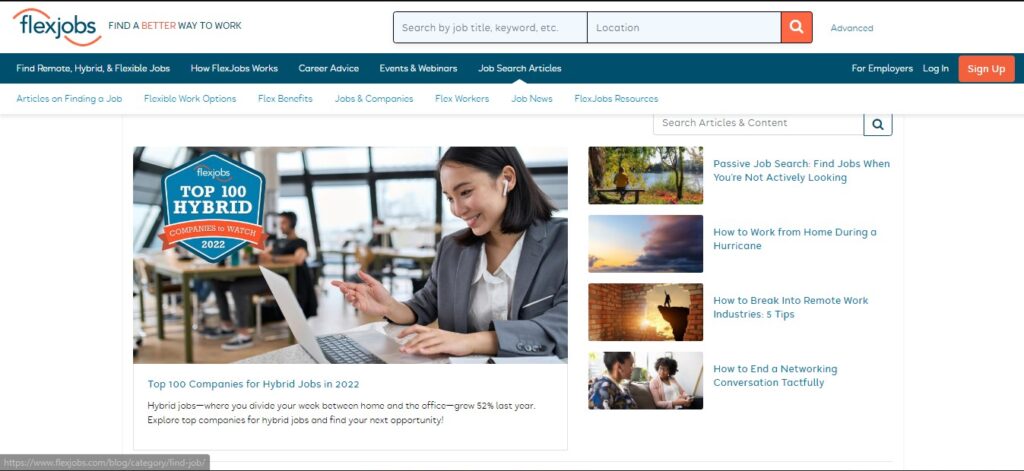 flexjobs career blogs 