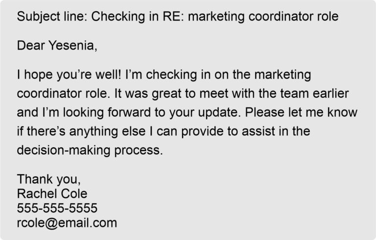 How To Write The Best Follow Up Email After Interview 10 Sample   Follow Up Email After Interview 3 768x489 