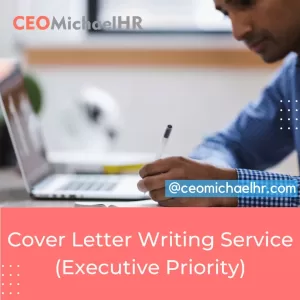 Executive Cover Letter Writing Service (Executive Priority)