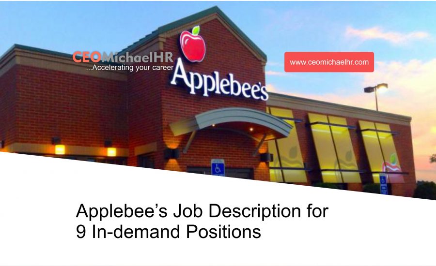 applebees job description