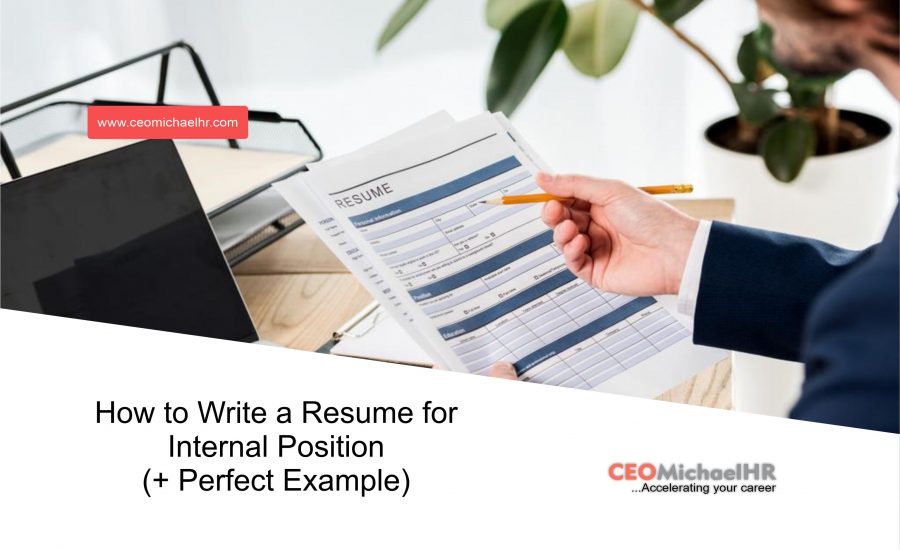how to write a resume for internal position